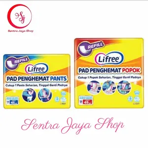 Lifree Pad Penghemat Popok Perekat Pants 15 pcs 15pcs Lapisan Penyerap