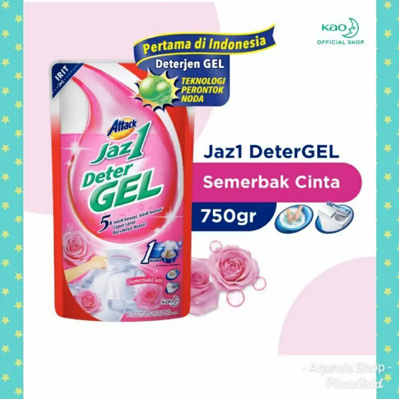ATTACK Jaz1 Deterjen Gel DeterGEL Pesona Segar Pouch 750 gr 1
