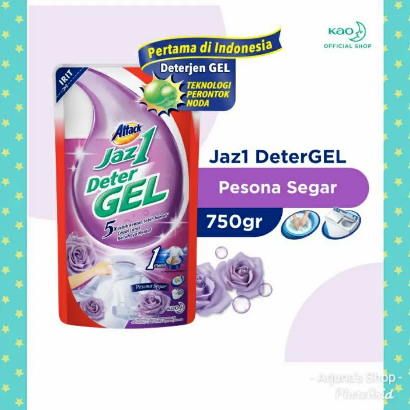 ATTACK Jaz1 Deterjen Gel DeterGEL Pesona Segar Pouch 750 gr 2