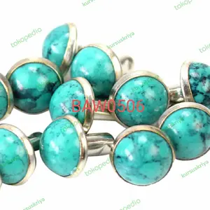 Turquoise rivets punk studs spike isi 10 pcs