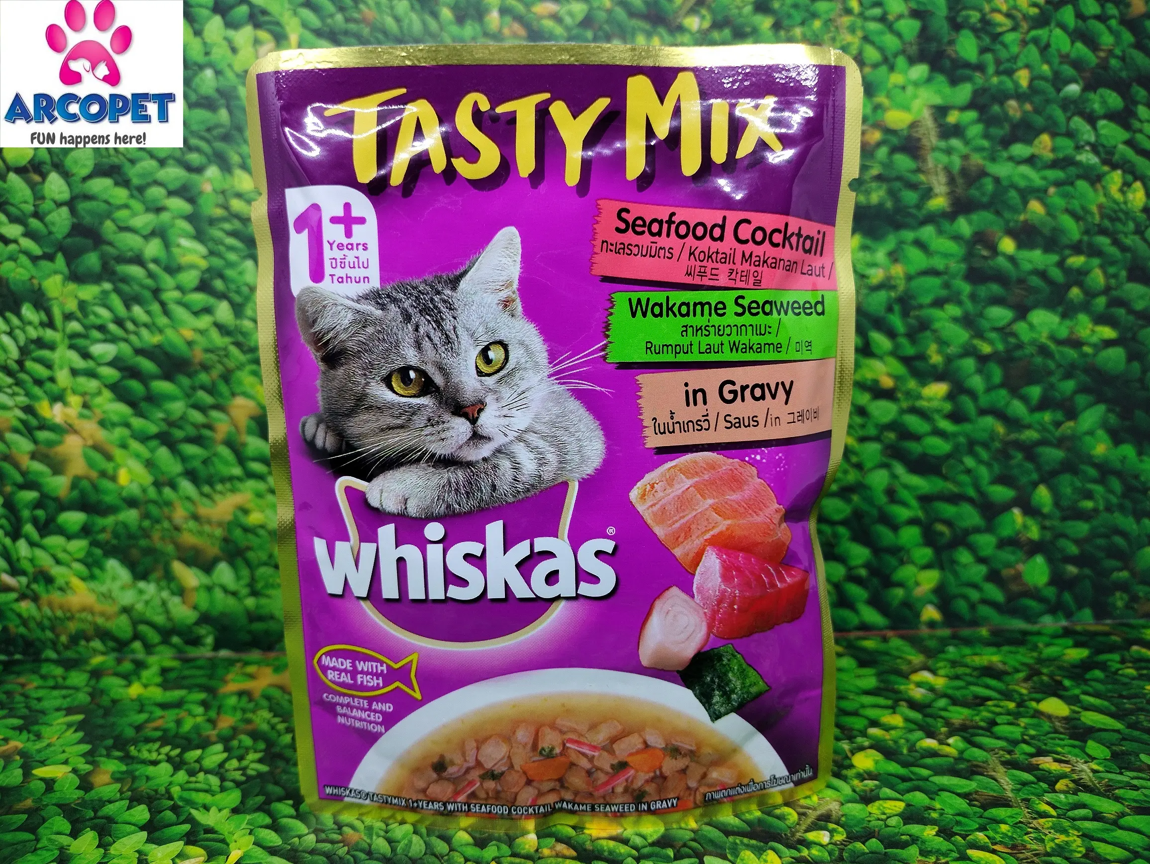 WHISKAS TASTY MIX POUCH ALL VARIAN - 70GR - MAKANAN KUCING