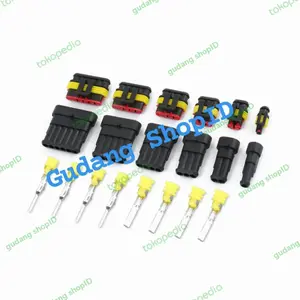 soket Kabel Motor Mobil Otomotif konektor waterproof 1 2 3 4 5 6 pin