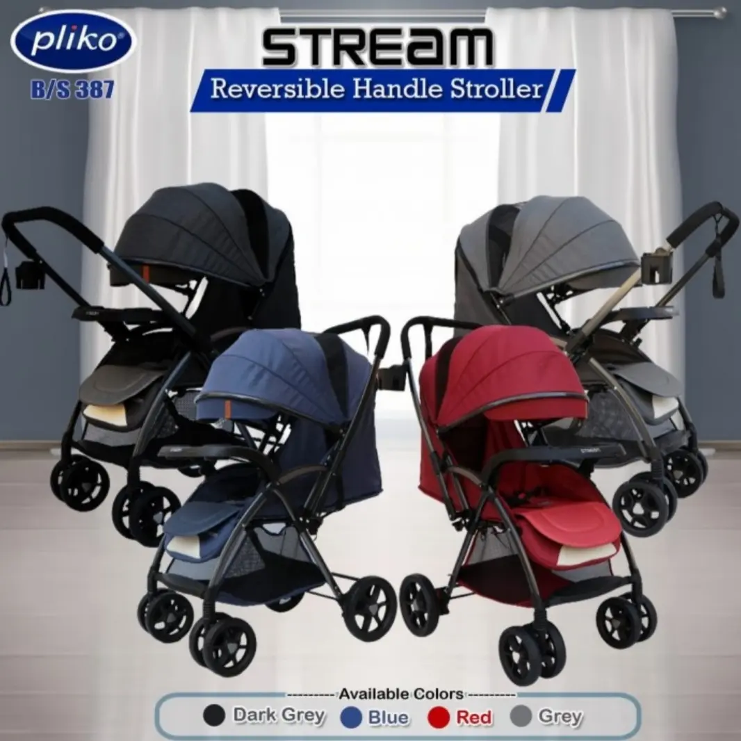 Stroller Pliko Stream B/S 387 / Dorongan Bayi