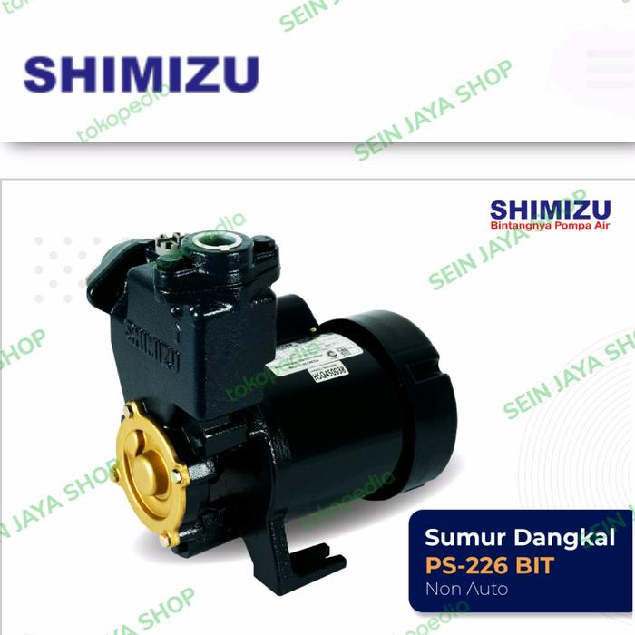 Gambar Shimizu PS-226BIT Pompa Air 200Watt 9M(Dorong 3Lt)Garansi Motor 3Tahun dari Sein Jaya Shop Kota Bekasi Tokopedia