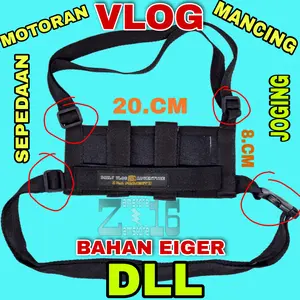 Chest Belt HP holder handphone strap pegangan hape dada vlog video tas