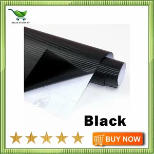 Stiker Vinyl Carbon Fiber Mobil Car Wrap 3D 123 x 30 CM - Fiber-03