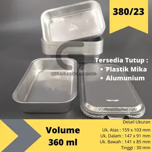 Alumunium Foil Cup 380/23 + Tutup Wadah Tray Garuda 380 BX 4381