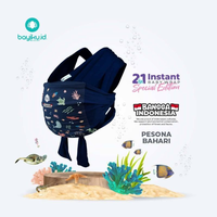 Gambar Gendongan Bayiku.id 2in1 Plus Sashbelt Special Edition - Baby Wrap - BAHARI - M dari Aurel Babyshop Kota Tangerang Selatan 3 Tokopedia