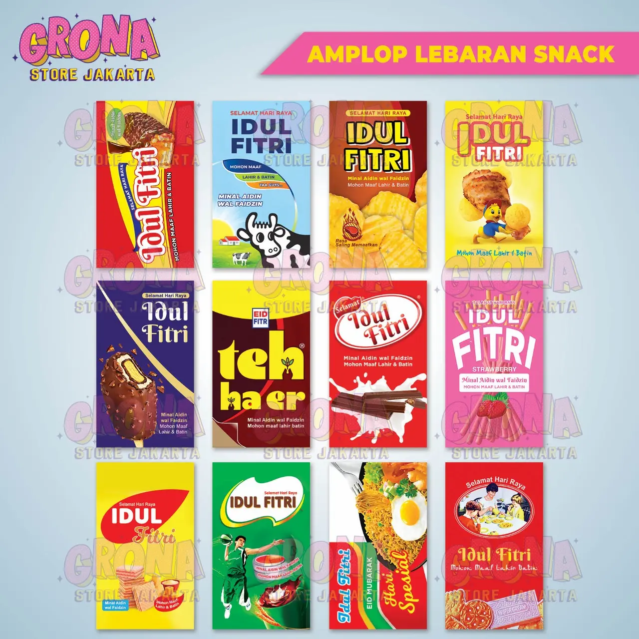 AMPLOP LEBARAN SNACK 1 PACK ISI 10PCS / AMPLOP VIRAL UNIK / IDUL FITRI