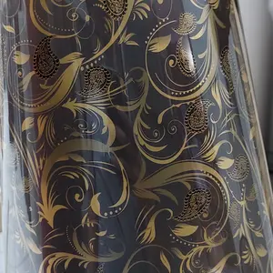 Fiber Pagar Batik Gold Black Per Meter