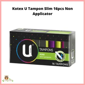 Kotex U Tampon Slim 16pcs Non Applicator