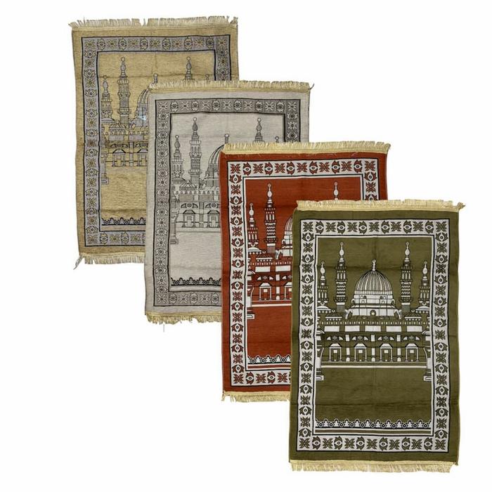 Gambar sejadah lebar motif songket rumbai tambang gold dari Arabia.ID Kota Tangerang Selatan Tokopedia