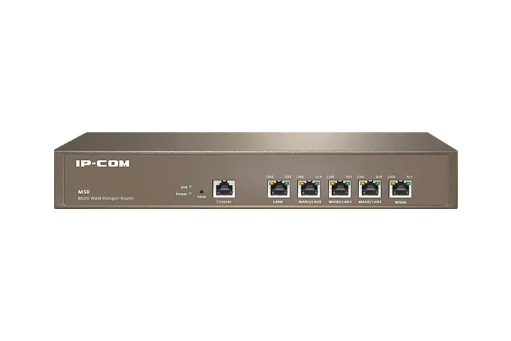 IPCOM M50 Multi-WAN Hotspot Router+200 users+100AP 0