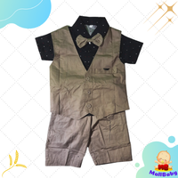 Gambar Setelan Tuxedo Bayi Laki Laki 6 12 Bulan Bepergian Bayi 1 Tahun Jordan - Krem (LS3), Ukuran S dari Mall-Baby Kota Tangerang Selatan 4 Tokopedia