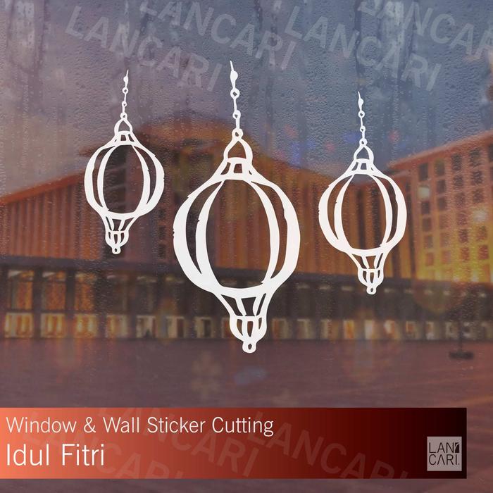 Gambar Stiker Cutting Lampion Gantungan Ramadhan Window Sticker Dinding Kaca - Putih dari LANCARI Kota Administrasi Jakarta Pusat Tokopedia