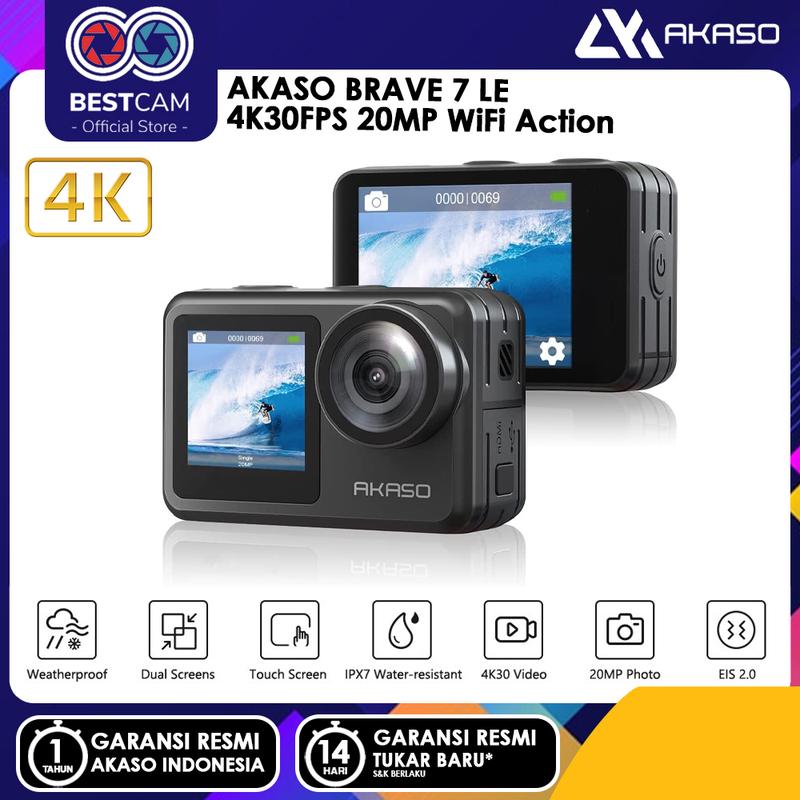 AKASO Brave 7 LE 4K30FPS 20MP WiFi Action 2