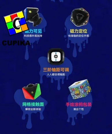 Cube Magic Puzzle QiYI MP Series Pyraminx Magnetic Stickerless MP M Series Games 4