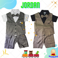 Gambar Setelan Tuxedo Bayi Laki Laki 6 12 Bulan Bepergian Bayi 1 Tahun Jordan - Krem (LS3), Ukuran S dari Mall-Baby Kota Tangerang Selatan 1 Tokopedia
