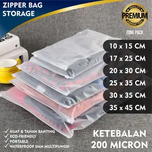 Zipper Storage Bag I Tempat Penyimpanan | Ziplock Travel Bag Zone Pack