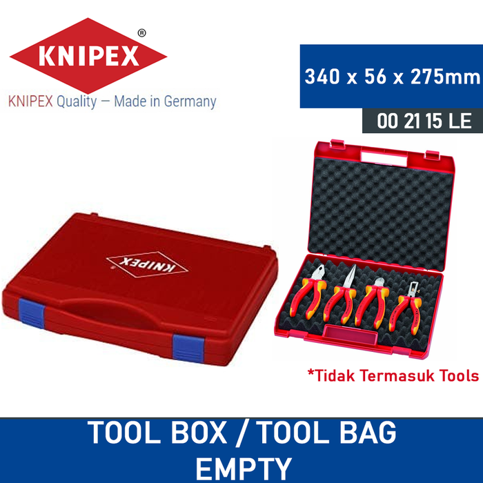 Gambar Tas Perkakas Toolbox 00 21 15 LE Compact Tool Box Empty Red KNIPEX dari warungtools Kota Administrasi Jakarta Utara Tokopedia