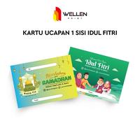 Gambar WELLEN PRINT - Kartu Ucapan Lebaran / Greeting Card Hampers Idul Fitri / Parcel Lebaran Cetak 1 Sisi Special Eid Mubarak - Art Carton 260, A6 14.8x10.5 CM dari WELLEN PRINT OFFICIAL Kota Administrasi Jakarta Selatan 3 Tokopedia