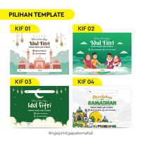 Gambar WELLEN PRINT - Kartu Ucapan Lebaran / Greeting Card Hampers Idul Fitri / Parcel Lebaran Cetak 1 Sisi Special Eid Mubarak - Art Carton 260, A6 14.8x10.5 CM dari WELLEN PRINT OFFICIAL Kota Administrasi Jakarta Selatan 5 Tokopedia