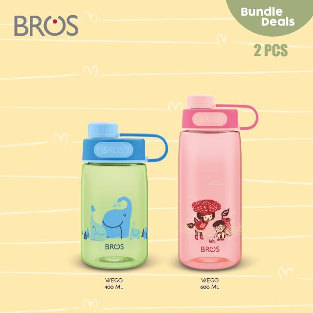 Gambar BROS Wego Bundle 2 PCS (400ML & 600ML) / Botol Minum Keluarga B dari BROS Indonesia Kota Administrasi Jakarta Barat Tokopedia