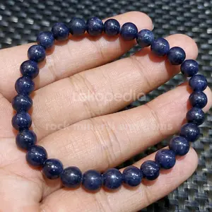gelang dark blue sapphire 6mm natural
