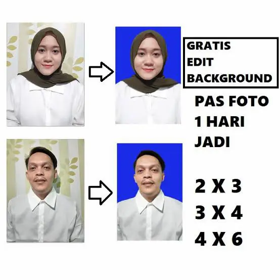 Cetak Pas Foto Ukuran 2x3 3x4 4x6