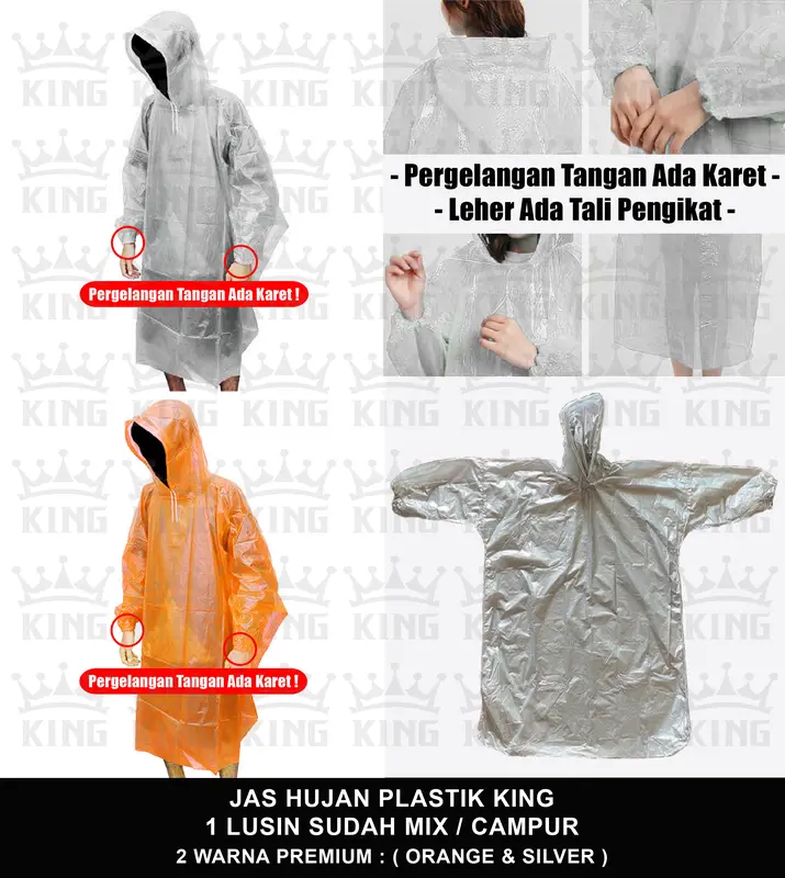 Jas Hujan Ponco Plastik - Jas Hujan Plastik 1