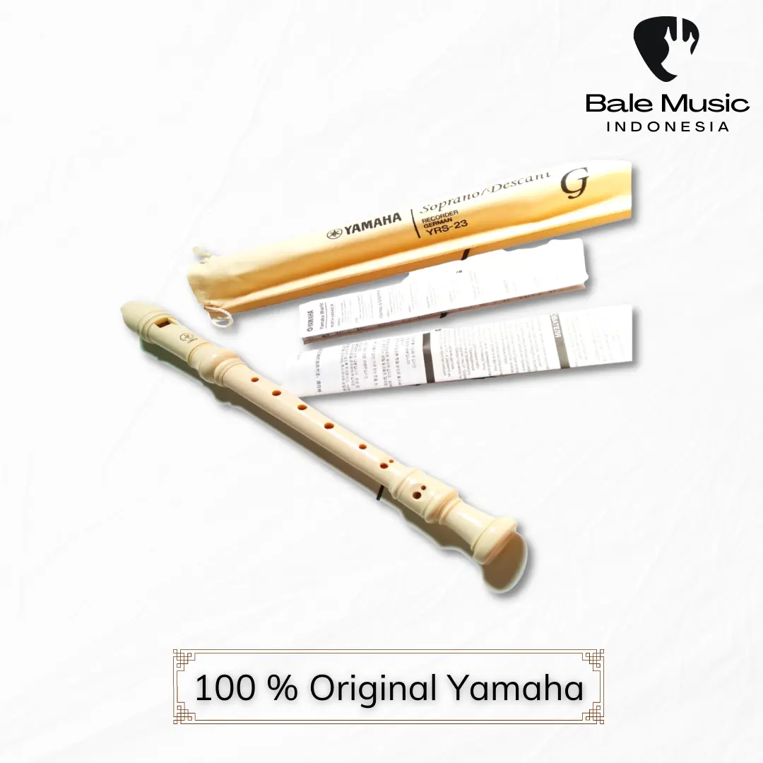 Recorder Yamaha YRS-23 Suling Yamaha Soprano/Descant Seruling Original