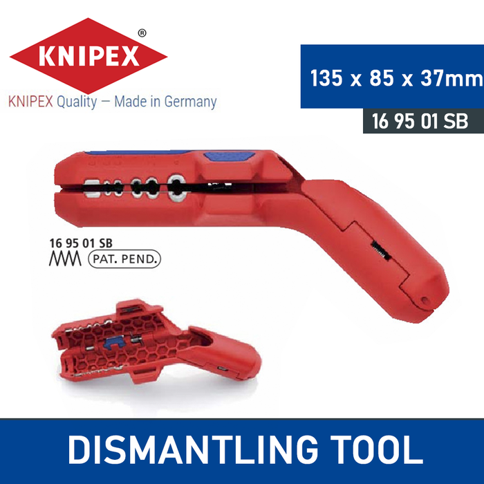 Gambar KNIPEX 16 95 01 SB KNIPEX ErgoStrip Universal Stripping Tool dari warungtools Kota Administrasi Jakarta Utara Tokopedia
