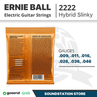 Gambar ERNIE BALL 2222 HYBRID SLINKY ELECTRIC GUITAR STRINGS, 9-46 dari SoundStation Store Kota Tangerang Selatan 2 Tokopedia