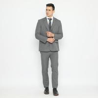 Gambar Code Male Jas Kancing 2 Wool Touch Abu Muda Slimfit - Bar Abu Muda, XS dari Code Male Kota Administrasi Jakarta Timur 1 Tokopedia