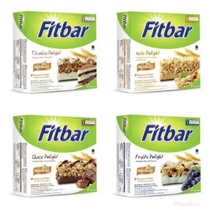 Fitbar 5 x 22 gram Tiramisu/ Fruits/ Choco Delight Snack Sehat/ Diet