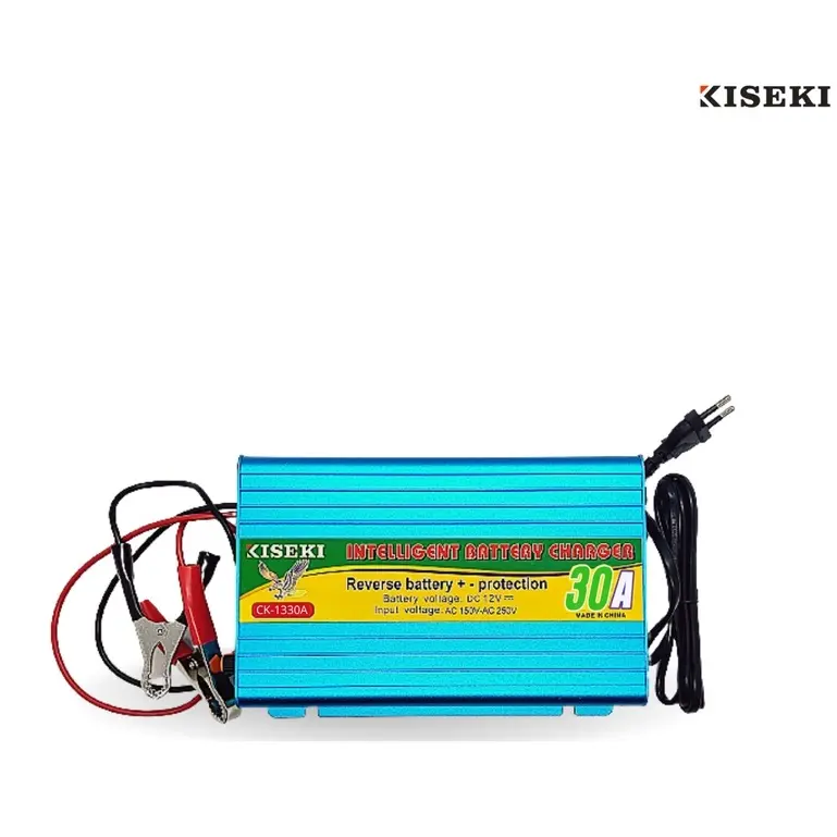 Kiseki Cas Aki 10A/20A/30A/40A Charger Mobil Motor Portable Tegangan Input AC 150V-250V Efisiensi 87% - 1310/1210AS (10A)