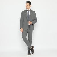 Gambar Code Male Jas Kancing 2 Wool Touch Abu Muda Slimfit - Bar Abu Muda, XS dari Code Male Kota Administrasi Jakarta Timur 2 Tokopedia