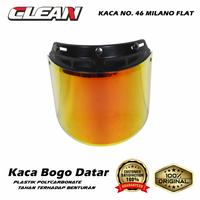 Gambar CLEAN (No.46) Kaca Helm Bogo / Retro Flat / Datar Iridium - Revo Blue dari GMA Product Series Kota Administrasi Jakarta Barat 5 Tokopedia
