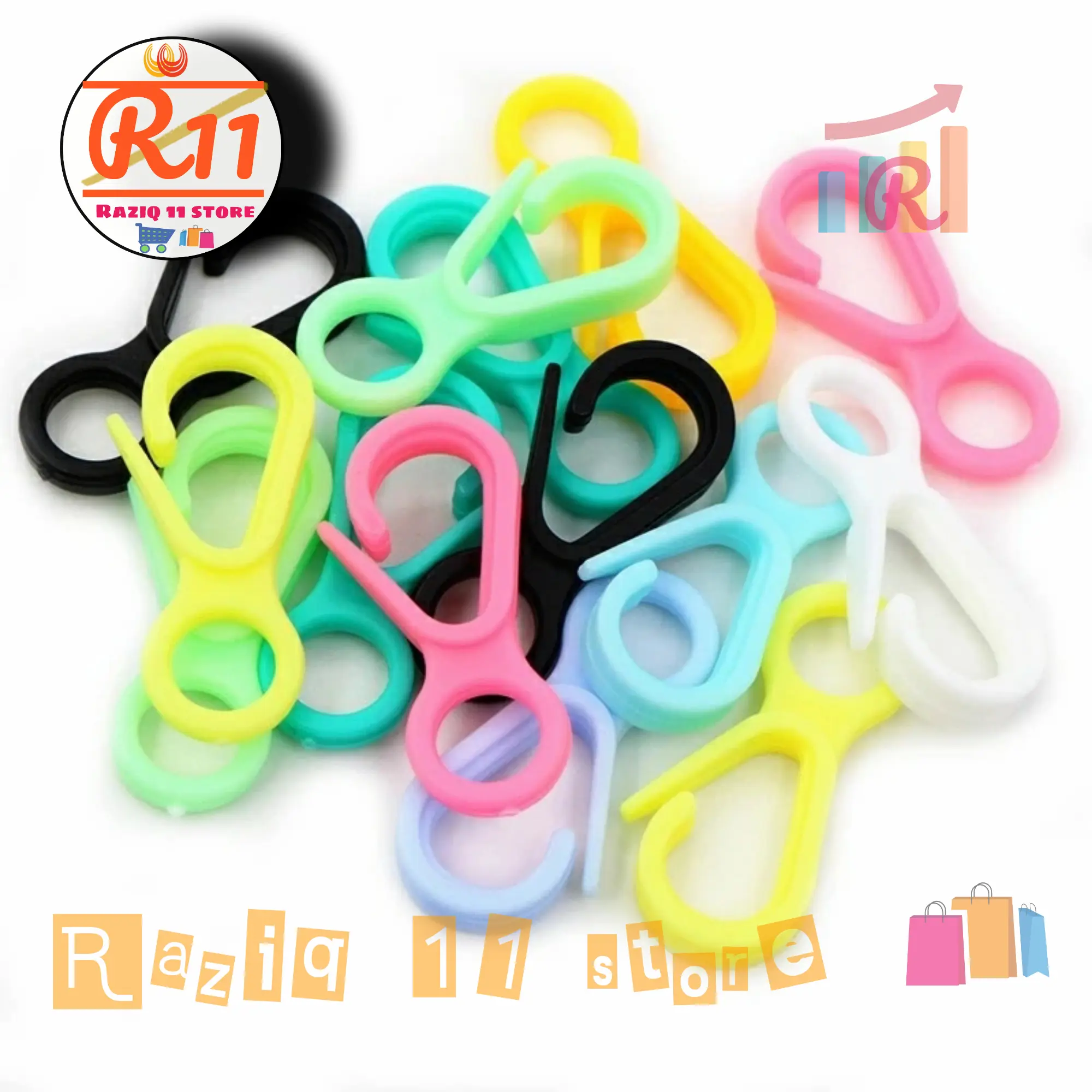 Kaitan masker/Pengait/Kew Kew/Kokot Udang Plastik