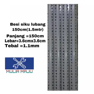 Besi siku lubang 150cm (1,5meter)