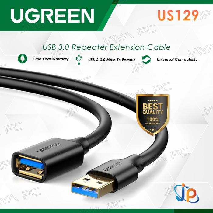 Gambar UGreen US129 Extension Cable USB A To USB A 3.0 - 3 METER dari Jaya PC Kota Administrasi Jakarta Pusat Tokopedia