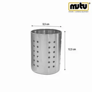 Tempat Sendok Garpu Pisau Dapur Stainless Steel Mutu CBK-04