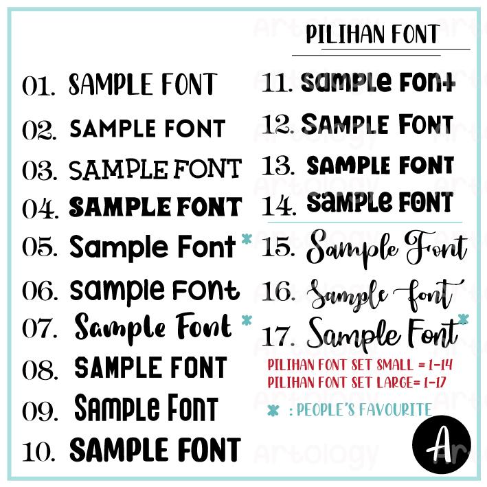 Sticker Nama Custom Anak Dewasa Cutting Stiker Vinyl Waterproof 2