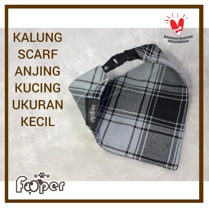 Gambar Kalung Anjing Kucing Scarf Bandana Collar S Gray Tartan Plaid 2 dari Fooper Kota Administrasi Jakarta Barat Tokopedia