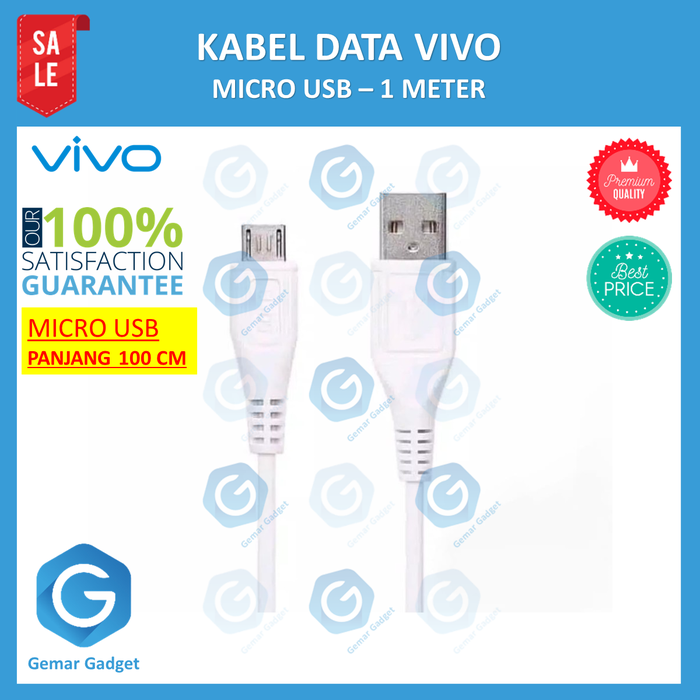 Gambar Kabel Data Vivo Micro Usb dari GemarGadget Kota Surabaya Tokopedia