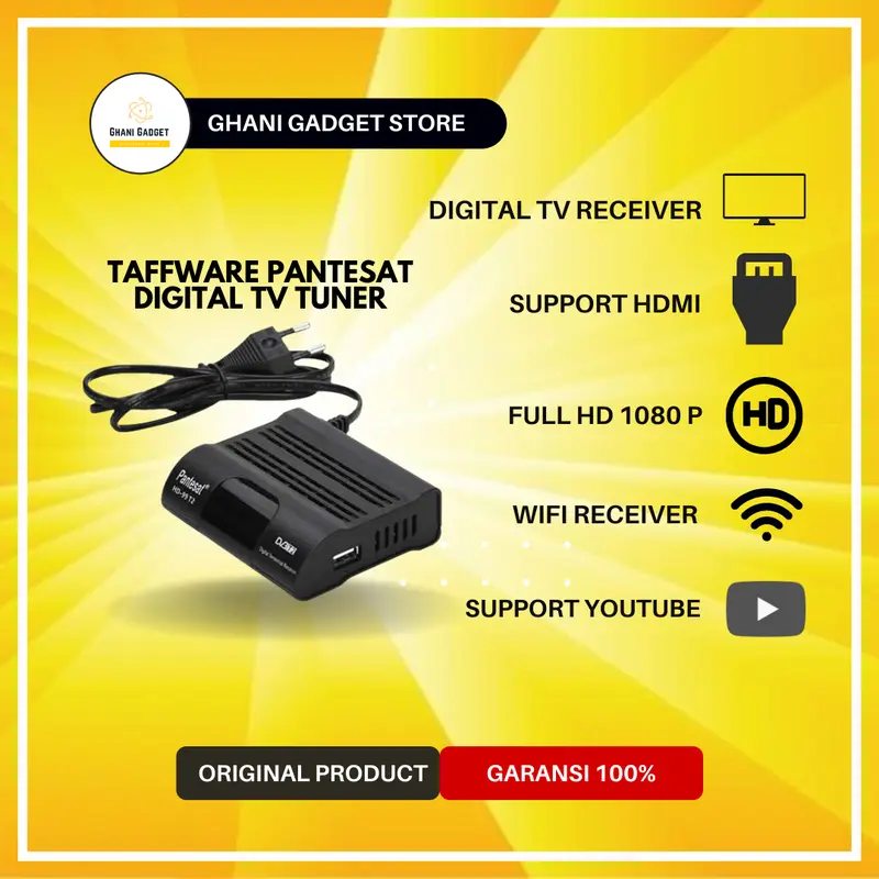Paket Set Up Box + Antena + Penguat Sinyal Booster Tv Digital Analog 1