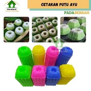 Cetakan Kue Putu Ayu Plastik Segi Bulat Food Grade Cetakan Bolu Kukus