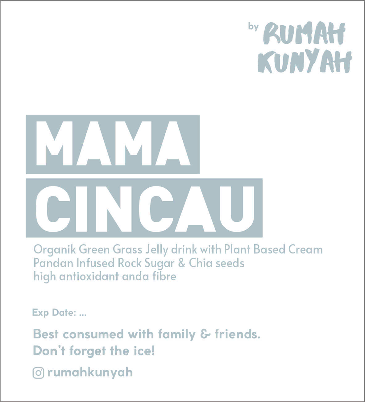 STIKER VINYL MAMA CINCAU 10X11CM