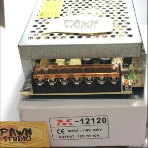 ADAPTOR 12V 10A POWER SUPPLY SWITCHING 12 V 10 A MURNI JARING CCTV LED