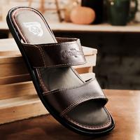 Gambar Sandal Kulit Asli Pria Murah Eastbrook Round Sendal Slide Casual Empuk dari nyekermen Kota Bandung 3 Tokopedia